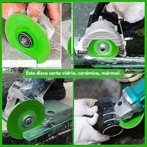 ¡Cortes perfectos al primer intento  — Disco NanoDiamante Verde!