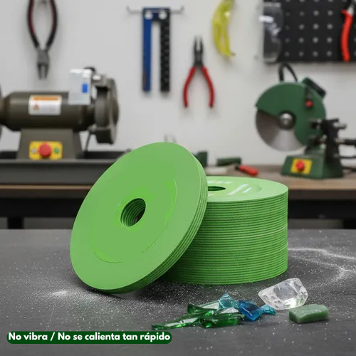 ¡Cortes perfectos al primer intento  — Disco NanoDiamante Verde!